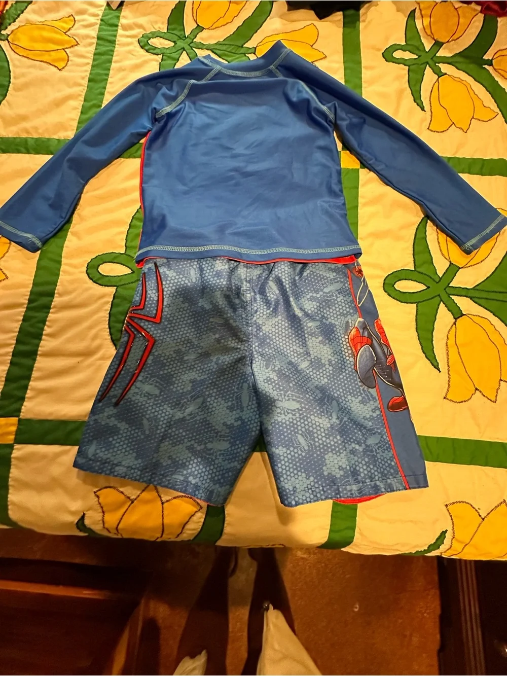 Spider-Man Red & Blue Rash Guard Set